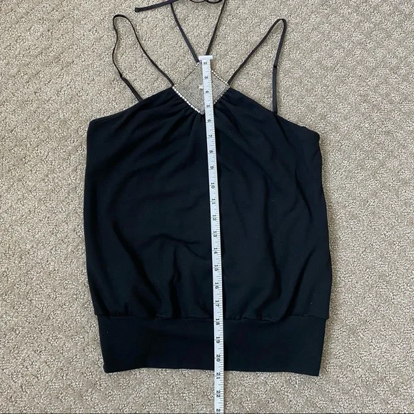 ARDEN B. Halter Top with Beaded Medallion Vintage - Picture 5 of 13